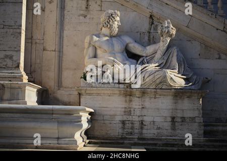 Fontana della Dea Roma Stockfoto