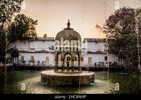 Garten der Jungfrauen in Udaipur Stockfoto