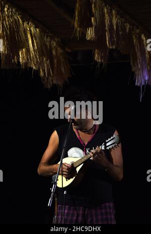 Alberto Sanna & Fry Monetti Live-Konzert in Sardinien, 2015 © Fausto Marci Stockfoto