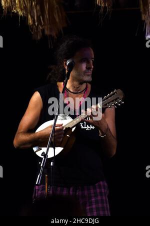 Alberto Sanna & Fry Monetti Live-Konzert in Sardinien, 2015 © Fausto Marci Stockfoto