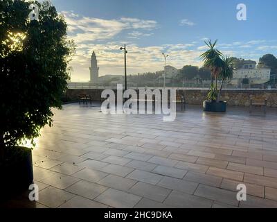 Morgenansicht des Leuchtturms Far de Portopi auf Mallorca, Balearen, Spanien Stockfoto