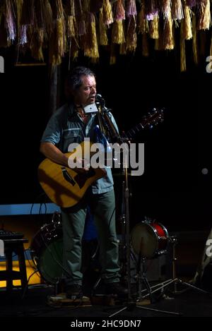 Alberto Sanna & Fry Monetti Live-Konzert in Sardinien, 2015 © Fausto Marci Stockfoto