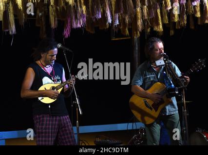 Alberto Sanna & Fry Monetti Live-Konzert in Sardinien, 2015 © Fausto Marci Stockfoto