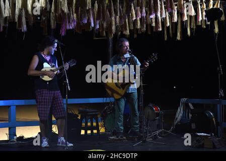 Alberto Sanna & Fry Monetti Live-Konzert in Sardinien, 2015 © Fausto Marci Stockfoto