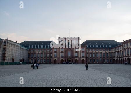 Landschaft des Mannheimer Barockpalastes Mannheim Baden Wurttemburg Stockfoto