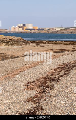 Kernkraftwerk Wylfa magnox, Anglesey, Nordwales Stockfoto