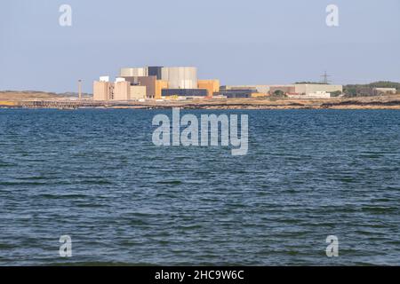Kernkraftwerk Wylfa magnox, Anglesey, Nordwales Stockfoto