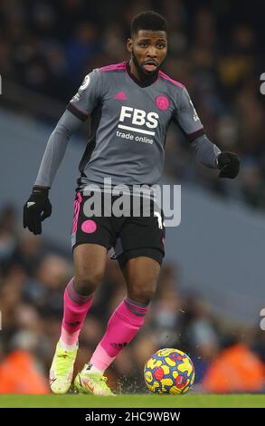 Manchester, England, 26th. Dezember 2021. Kelechi Iheanacho aus Leicester City während des Spiels der Premier League im Etihad Stadium, Manchester. Bildnachweis sollte lauten: Darren Staples / Sportimage Credit: Sportimage/Alamy Live News Stockfoto