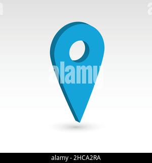 Kartenzeiger - 3D Vektorobjekt Stock Vektor