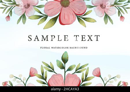 Elegante handgezeichnete floralen Hintergrund. vektor-Design. Aquarell floralen Hintergrund Stock Vektor