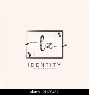 LZ Handschrift Logo Vektor Kunst der ersten Unterschrift, Hochzeit, Mode, jewerly, Boutique, Blumen und botanische mit kreativer Vorlage für jedes Unternehmen Stock Vektor