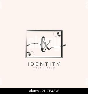 LX Handschrift Logo Vektor Kunst der ersten Unterschrift, Hochzeit, Mode, jewerly, Boutique, Blumen und botanische mit kreativer Vorlage für jedes Unternehmen Stock Vektor