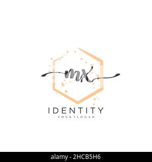 MX Handschrift Logo Vektor Kunst der ersten Unterschrift, Hochzeit, Mode, jewerly, Boutique, Blumen und botanische mit kreativer Vorlage für jedes Unternehmen Stock Vektor