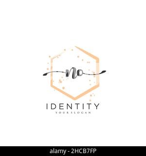 KEINE handschriftliche Logo Vektor Kunst der ursprünglichen Signatur, Hochzeit, Mode, Schmuck, Boutique, Blumen und botanische mit kreativer Vorlage für jedes Unternehmen Stock Vektor