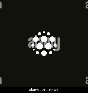Abstrakte Schneeflocke Zeichen, aktualisieren kreisförmige Rotation Symbol, Upload Punkte Zeichen, Ventilator ungewöhnliche Symbol, Klimaanlage minimal Emblem. Vektor Stock Vektor
