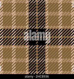 Nahtloses Muster aus schottischem Tartan-Karo. Wiederholbarer Hintergrund mit Check-Fabric-Textur. Flache Vektor-Kulisse mit gestreiftem Textildruck. Stock Vektor