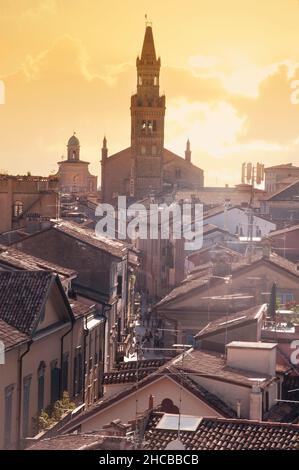 Italien, Lombardei, Crema, Via Giuseppe Mazzini Stockfoto