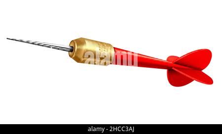 Pfeil isolierter roter Vektor Stock Vektor