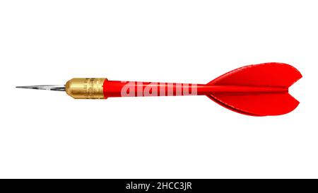 Isolierter Vektor mit rotem Pfeil Stock Vektor