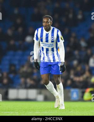 Danny Welbeck von Brighton während des Spiels der Premier League zwischen Brighton und Hove Albion und Brentford im American Express Community Stadium , Brighton, Großbritannien - 26. Dezember 2021 Photo Simon Dack/Tele Images - nur redaktionelle Verwendung. Kein Merchandising. Für Fußballbilder gelten Einschränkungen für FA und Premier League. Keine Nutzung von Internet/Mobilgeräten ohne FAPL-Lizenz. Weitere Informationen erhalten Sie von Football Dataco Stockfoto