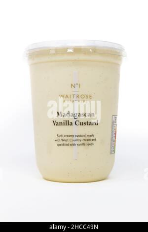Waitrose - No.1 Madagascan Vanilla Custard Stockfoto
