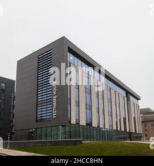 Das Feethams House in Darlington, England, wird für Finanzmitarbeiter genutzt, deren Gebäude fertiggestellt ist Stockfoto