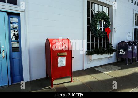 Santa's Mailbox Stony Brook Post Office Long Island New York Stockfoto