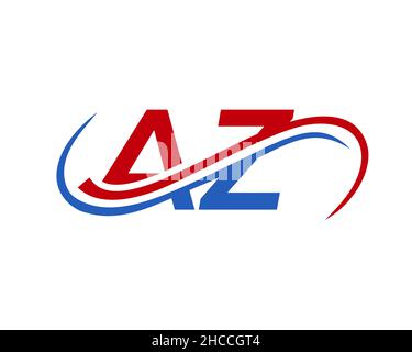 AZ Letter Linked Business Logo. AZ-Logo-Design. AZ Logo Design für Finanz-, Entwicklungs-, Investitions-, Immobilien- und Managementunternehmen Vector Stock Vektor