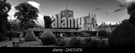 Die Priory Church of St Andrew, Hexham Abbey, Hexham Town, Northumberland, England Stockfoto