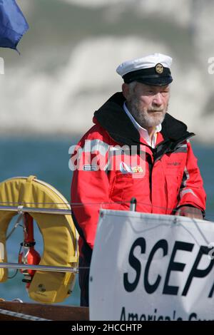 Robin Knox Johnson, ,ZEPTER,NADELN,,Round the Island Race 2008, Isle of Wight,England,UK,Britannien.Britisch, Stockfoto