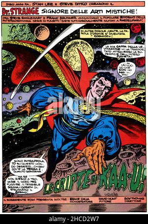 Italien - 1973: Erste Ausgabe von Marvel-Comics, Cover von Doctor Strange Stockfoto