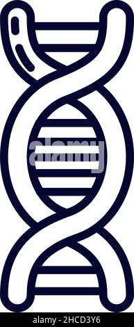 dna-Helix-Symbol über Weiß Stock Vektor