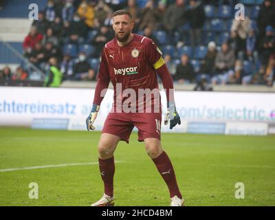 Bosnisch-herzegowinische Torhüterin Jasmin Fejzic Eintracht Braunschweig Fußball 3rd Liga 17th Spielzeit 2021-2022 1. FC Magdeburg vs. Eintracht Stockfoto