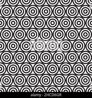 Nahtlose abstrakte geometrische Kreismuster Hintergrund Stock Vektor