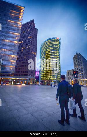 Berlin Mitte Tiergarten Potsdamer Platz gesungen. Stockfoto