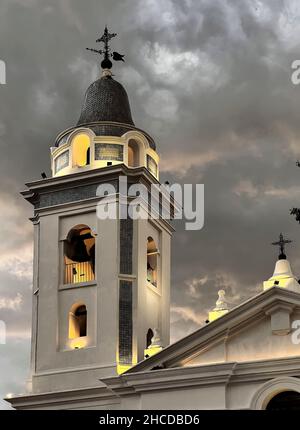 Basilika del Pilar Kirchturm Recoleta, Buenos Aires, Argentinien Stockfoto