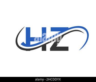 HZ Letter Linked Business Logo. HZ-Logo-Design. HZ Logo Design für Finanz-, Entwicklungs-, Investitions-, Immobilien- und Managementunternehmen Vector Stock Vektor
