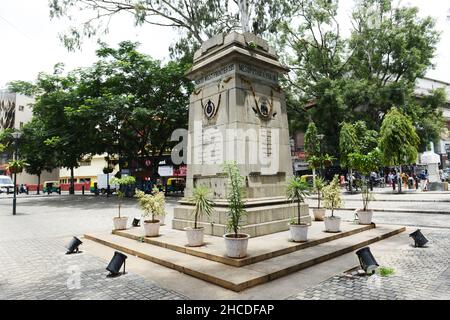 Sapper war Memorial auf der Brigade Road in Bangalore, Indien. Stockfoto