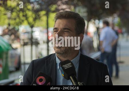 Ciudad de Buenos Aires, Argentinien. 27th Dez 2021. Cristian Ritondo ist derzeit nationaler Abgeordneter der Provinz Buenos Aires und ehemaliger Sicherheitsminister der Provinz Buenos Aires. (Bild: © Esteban Osorio/Pacific Press via ZUMA Press Wire) Stockfoto