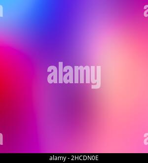 Verschwommener Verlauf farbenfrohe blau rosa gelbe Hintergrund neon Farbe Übergang abstrakter Hintergrund Stockfoto