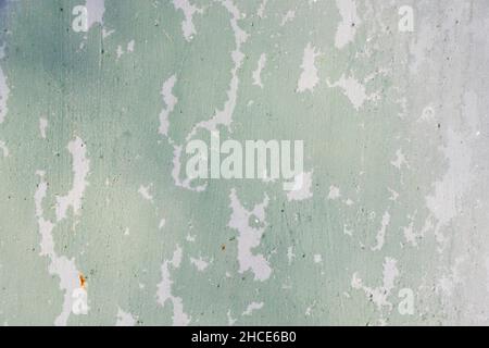 Lackierter Metallhintergrund und Textur bei Sonnenlicht Stockfoto