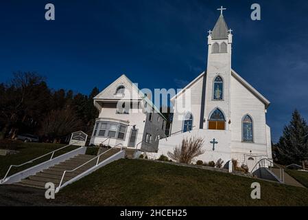 Unbefleckte Empfängnis Katholische Kirche in Roslyn, WA Stockfoto