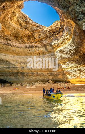 Benagil Cave algarve Portugal Stockfoto