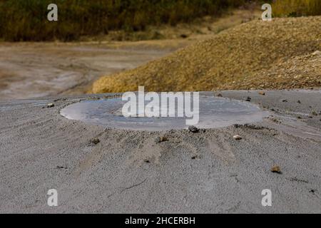 Die Schlammvulkane von Berca in Rumänien Stockfoto