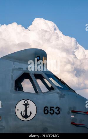 Türkische Marine CASA CN-235M-100 MPA, Maritime Patrol Aircraft. CASA /IPTN CN-235 NUMMER TCB-653. Anti-U-Boot-Kriegsführung Militärflugzeug. Stockfoto