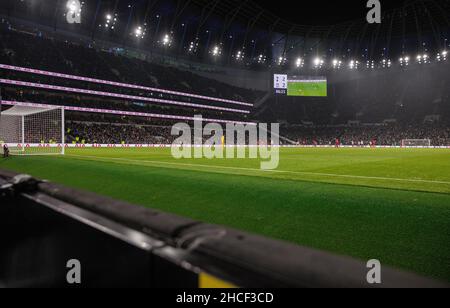 Gesamtansicht des Tottenham Hotspur Stadions - Tottenham Hotspur gegen Liverpool, Premier League, Tottenham Hotspur Stadium, London, Großbritannien - 19th. Dezember 2021 nur zur redaktionellen Verwendung - es gelten die Einschränkungen von DataCo Stockfoto