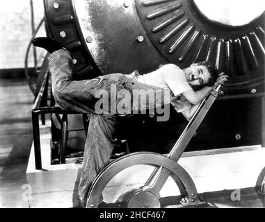 Charlie Chaplin in der Neuzeit - 1936 Stockfoto