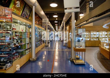 Innen Marché Bonsecours, Bonsecours Market, National Historic Site of Canada, Rue Saint-Paul E, Montreal, Quebec, Kanada Stockfoto