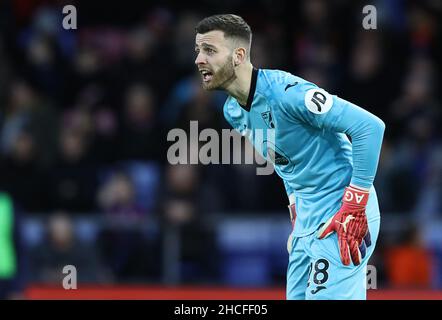 London, Großbritannien. 28th Dez 2021. Angus Gunn aus Norwich City während des Premier League-Spiels im Selhurst Park, London. Bildnachweis sollte lauten: Paul Terry/Sportimage Kredit: Sportimage/Alamy Live News Stockfoto