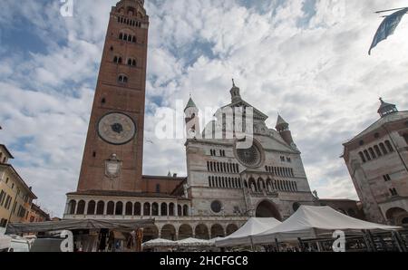 Die Kathedrale von Cremona, auch bekannt als die Kathedrale von Santa Maria Assunta Stockfoto
